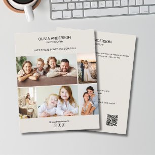 Minimalistisches Fotocollage-Geschäft Flyer