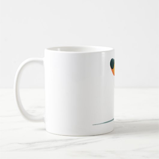 Minimalistisches Frauen- und Hundeillustrationsges Kaffeetasse (Links)