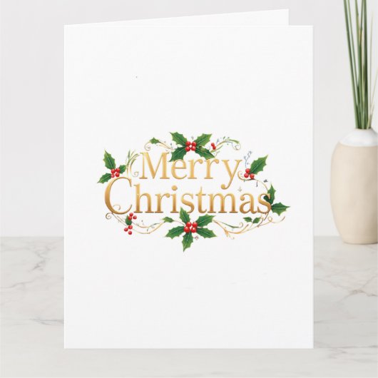 Minimalistisches Frohe Weihnachten Karte (Vorderseite)