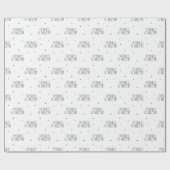 Minimalistisches fröhliches und helles Weihnachtsm Geschenkpapier (Flach)