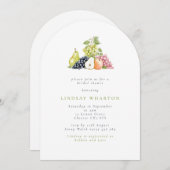 Minimalistisches Fruchtfleisch Einladung (Vorne/Hinten)