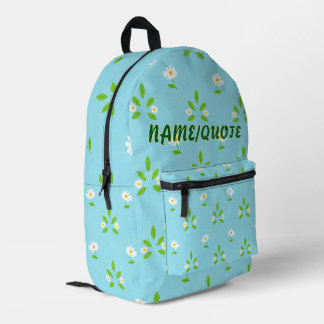 Minimalistisches Frühlingsblumenmuster Bedruckter Rucksack