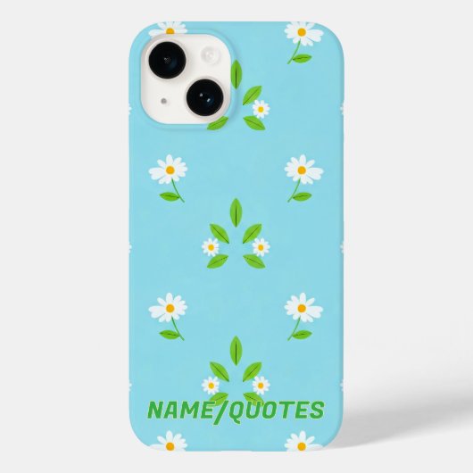 Minimalistisches Frühlingsblumenmuster Case-Mate iPhone Hülle (Rückseite)