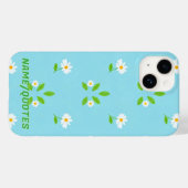 Minimalistisches Frühlingsblumenmuster Case-Mate iPhone Hülle (Rückseite (Horizontal))