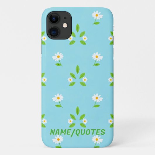 Minimalistisches Frühlingsblumenmuster Case-Mate iPhone Hülle (Rückseite)