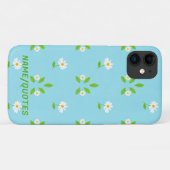 Minimalistisches Frühlingsblumenmuster Case-Mate iPhone Hülle (Rückseite (Horizontal))