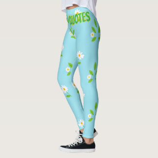 Minimalistisches Frühlingsblumenmuster Leggings