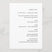 Minimalistisches Funeral-Service-Design Programm (Rückseite)