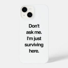 Minimalistisches Funny Zitat für Mitarbeiter iPhone 14 Hülle