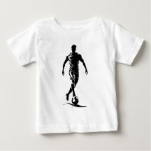 Minimalistisches Fußballspieler-Silhouetten-Kunst-