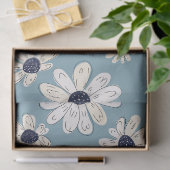 Minimalistisches Gänseblümchen-Blumenmuster (2) Seidenpapier (Geschenk)