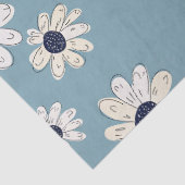 Minimalistisches Gänseblümchen-Blumenmuster (2) Seidenpapier (Detail)