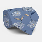 Minimalistisches Gänseblümchen-Blumenmuster (3) Krawatte (Gerollt)