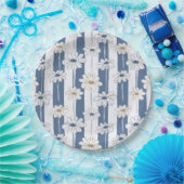 Minimalistisches Gänseblümchen-Blumenmuster (3) Pappteller (Party)