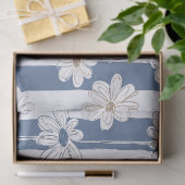 Minimalistisches Gänseblümchen-Blumenmuster (3) Seidenpapier (Geschenk)