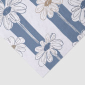 Minimalistisches Gänseblümchen-Blumenmuster (3) Seidenpapier (Detail)