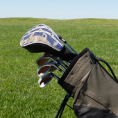 Minimalistisches Gänseblümchen-Blumenmuster (4) Golf Headcover (In SItu)