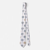 Minimalistisches Gänseblümchen-Blumenmuster (4) Krawatte (Vorderseite)