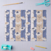 Minimalistisches Gänseblümchen-Blumenmuster (4) Seidenpapier (Basteln)