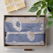 Minimalistisches Gänseblümchen-Blumenmuster (4) Seidenpapier (Geschenk)