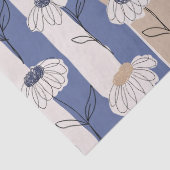 Minimalistisches Gänseblümchen-Blumenmuster (4) Seidenpapier (Detail)