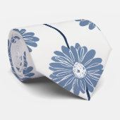 Minimalistisches Gänseblümchen-Blumenmuster (5) Krawatte (Gerollt)
