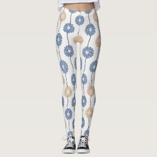 Minimalistisches Gänseblümchen-Blumenmuster (5) Leggings