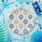 Minimalistisches Gänseblümchen-Blumenmuster (6) Pappteller (Party)