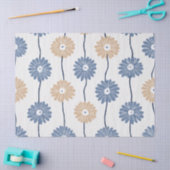 Minimalistisches Gänseblümchen-Blumenmuster (6) Seidenpapier (Basteln)