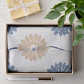 Minimalistisches Gänseblümchen-Blumenmuster (6) Seidenpapier (Geschenk)