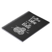 Minimalistisches Garn, einfach für sie gekocht Notizblock (Linke Seite)