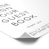 Minimalistisches Gästebuch (Ecke)