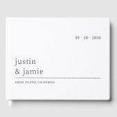 Minimalistisches Gästebuch (Vorderseite)