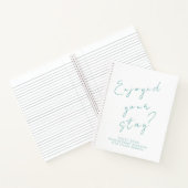 Minimalistisches Gästebuch Notizblock (Innenseite)