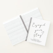 Minimalistisches Gästebuch Notizblock (Innenseite)