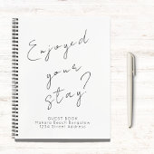 Minimalistisches Gästebuch Notizblock