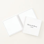 Minimalistisches Gästebuch | SCHWARZ-WEISS Notizblock (Innenseite)