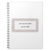 Minimalistisches Gästebuch zum Zeichnen von Karten Notizblock (Vorderseite)