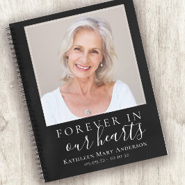 Minimalistisches Gästebuch zur Beerdigung Notizblock