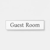 Minimalistisches Gästezimmer Türschild (Vorderseite )