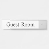 Minimalistisches Gästezimmer Türschild (Vorderseite )