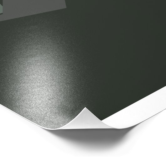 Minimalistisches Gebirge Fotodruck (Ecke)