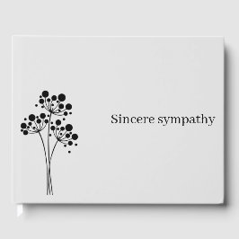 Minimalistisches Gedenken Gästebuch