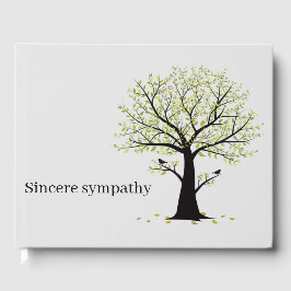 Minimalistisches Gedenkfest Inkere Beileid Gästebuch