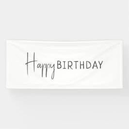 Minimalistisches Gender Neutral Happy Birthday Banner