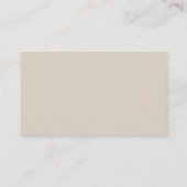 Minimalistisches Gender Neutral Taupe Book for Bab Begleitkarte (Rückseite)