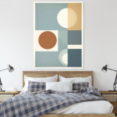 Minimalistisches geometrisches Abstrakte Mitte des Leinwanddruck (Insitu (Schlafzimmer))