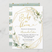 Minimalistisches geometrisches Baby in Blüte