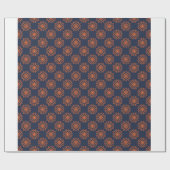 Minimalistisches geometrisches Blumenmuster Geschenkpapier (Flach)
