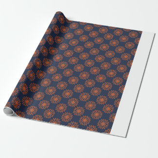 Minimalistisches geometrisches Blumenmuster Geschenkpapier